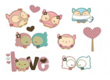 Stickserie Sweet Eulchen - 10 Motive